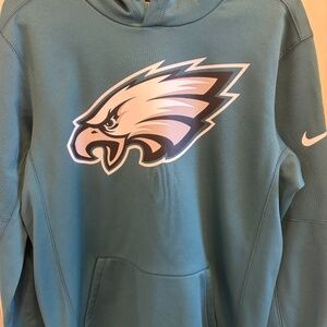 Nike Teal Philadelphia Eagles Pullover Hoodie with White Logo